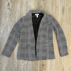 Womens Charlotte Russe Black/White Blazer - M